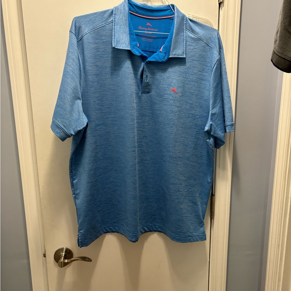 Tommy Bahama Light Blue Polo Shirt for Men size xl